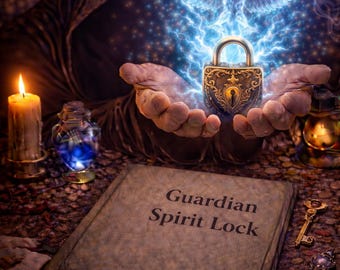 Cadeado do Espírito Guardião | Ritual de Proteção Espiritual e Escudo Energético | Orientação do Guardião, Alinhamento Protetor de Segurança