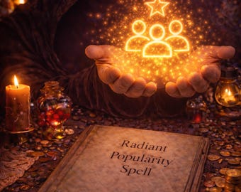 Hechizo de popularidad radiante / Ritual de magnetismo social y simpatía / Energía bienvenida para ser amado, admirado
