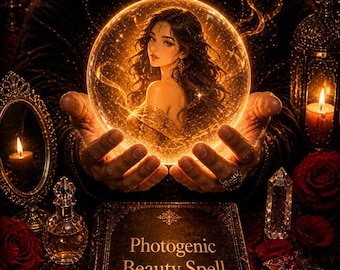 Feitiço de Beleza Fotogênica | Ritual para Brilho, Confiança e Presença Dianteira | Energia de Autoexpressão, Charme e Radiância