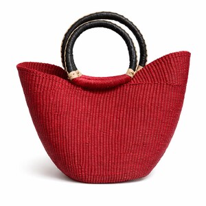 The Scarlet Market Tote Raffia
