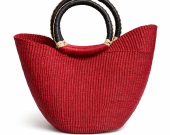 Cabas Scarlet Market en raphia