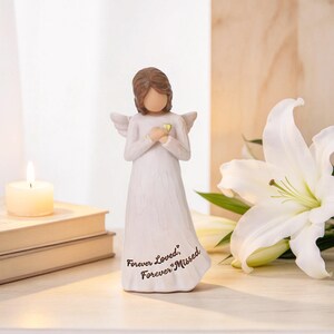 Sympathy Angel Figurine, Memorial Angel Statue, Bereavement Gift for Loss of Loved One
