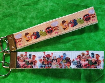 Assorted Ribbon & Canvas Strap Keychains Muppets, Star Wars, Golden Girls or Pride!