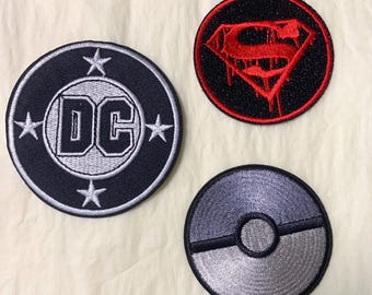 DC ronde geborduurde badgepatch