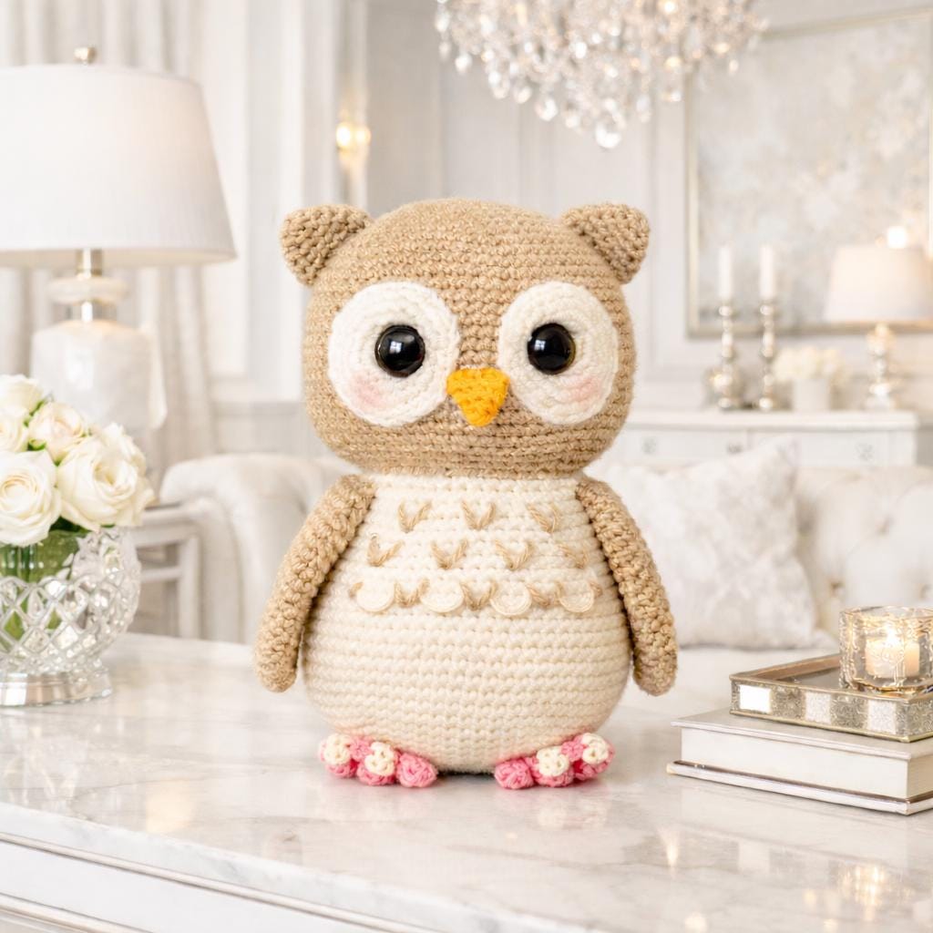 Owl Crochet Pattern, Cute Owl Amigurumi Pattern PDF, Owl Love Gifts, Owl Toy Crochet, Woodland Anima