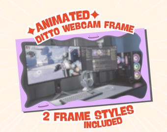 Cadre pour webcam animé Pokopia en superposition | Twitch, superposition VTuber (téléchargement numérique)