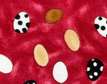 Moda Fabrics "hen pecked" speckled egg print cotton half yard