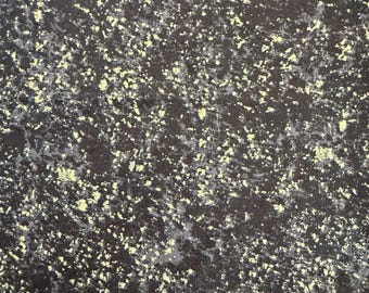 Mottled gray and black vintage cotton half yard