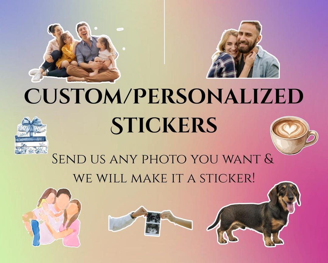 Customizable Stickers for Water Bottles, Laptops, & More! - Etsy
