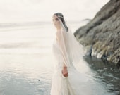 Wedding Veil, Circle Veil, Drop Veil, Fingertip Length Veil with Blusher, Bridal Veil, Veil ONLY - MADE to ORDER - Style 2914