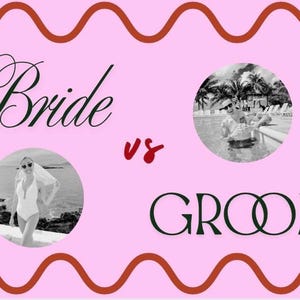 Bride vs Groom Hen Party Game | Editable Canva Template