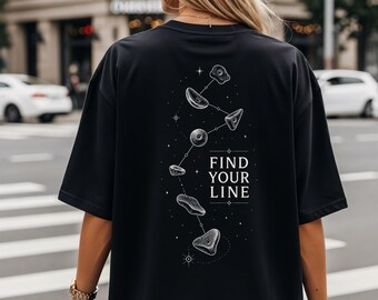 Bouldering Shirt, Find your line, Bouldern T-Shirt, Klettern Shirt Unisex, Kletterer Geschenk, Felsklettern Tee, Unisex, Eat Sleep Climb