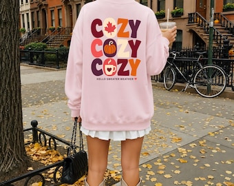 Cozy Season Sweater, Herbst Pullover, Coffee Sweatshirt, Cozy Herbst Sweater, Autumn Pullover, Geschenk für Herbstliebhaber, Cottage Core