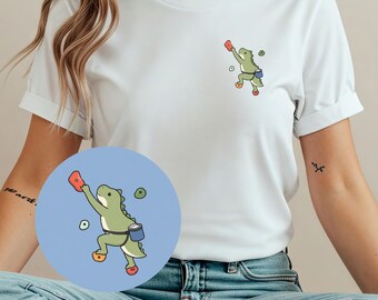 Bouldering Silly Dino Shirt, Bouldern T-Shirt, Klettern Unisex, Kletterer Geschenk, Felsklettern Tee, climbing rocks, Kletterdino