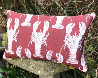 Lobster cushion Orange and blue lobster pillow Crustacean | Etsy Lobster cushion Orange and blue lobster pillow Crustacean | Etsy