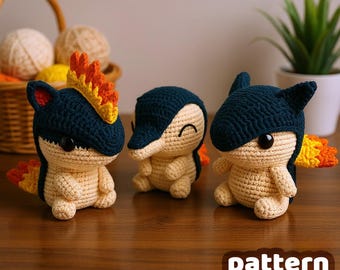 Patrón de crochet amigurumi de equidna y evoluciones de ratón de fuego (PDF), descarga digital, Vincrafty, términos y condiciones de EE. UU.