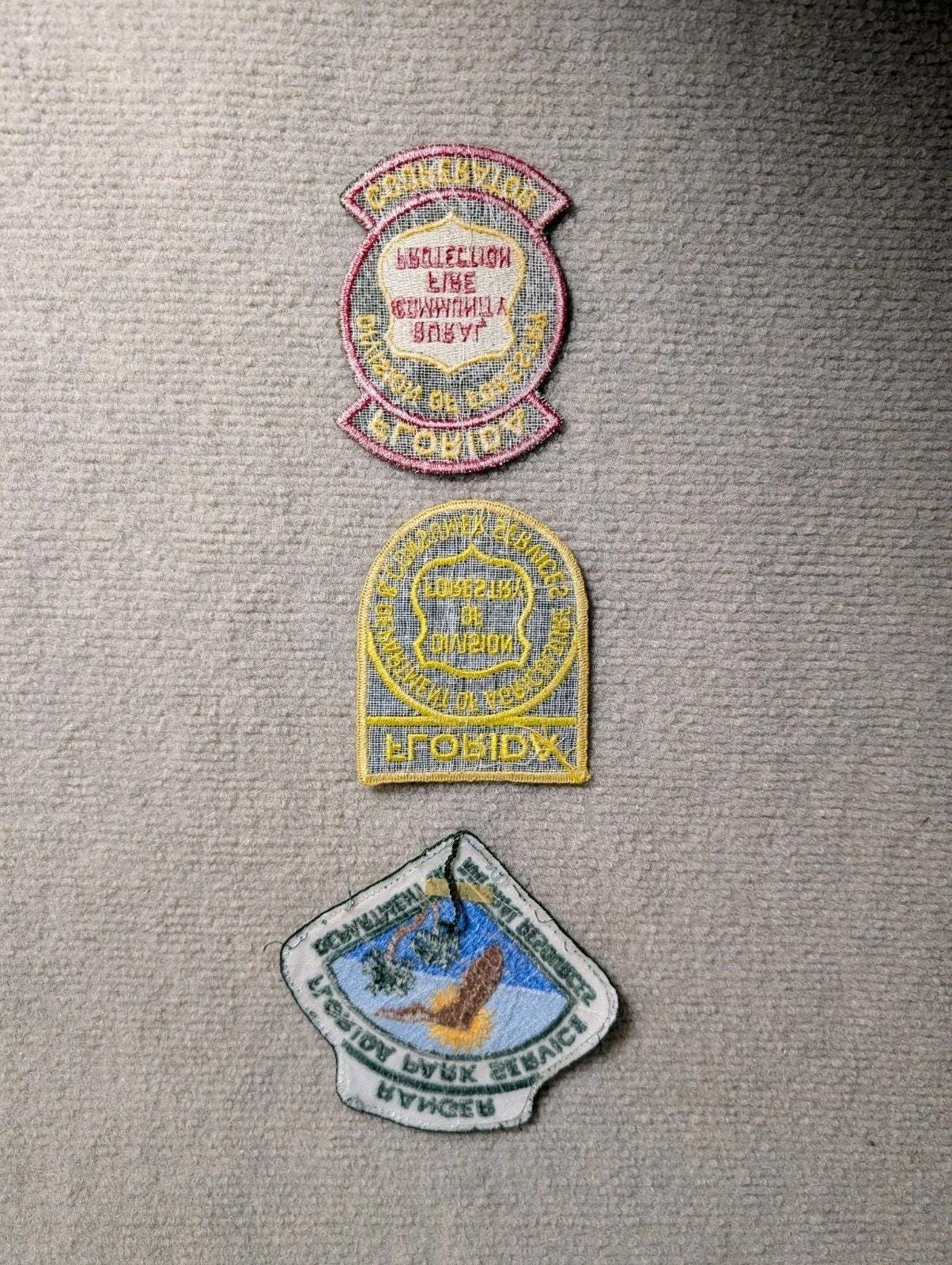 Forest Ranger Patch VINTAGE Florida Forestry & Park Ranger Patch Lot - 3pc - Division of ...