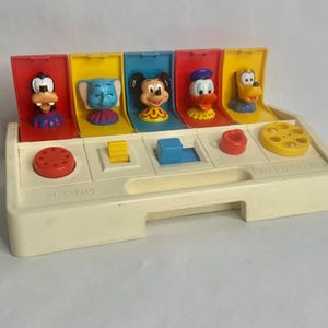 Playskool Disney Poppin Pals Vintage Mickey Goofy Donald Dumbo Pluto
