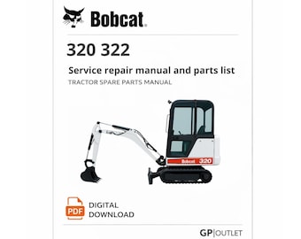 Catalogo dei manuali di assistenza e ricambi Bobcat 320 322 (download PDF)