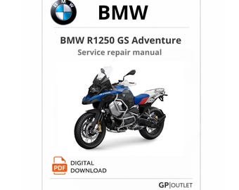 Manual de servicio y reparación de la BMW R1250 GS Adventure (2019-2024) (Descarga digital)