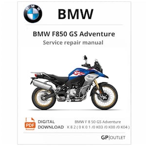BMW F850 GS Adventure Service-reparatiehandleiding, werkplaatshandboek, gids voor probleemoplossing voor onderhoud