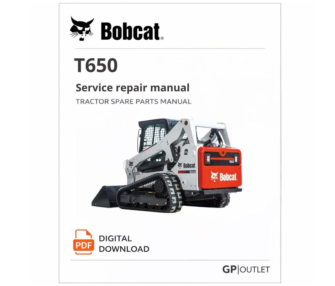 Bobcat T650 Service Manual Catalog: Tractor Repair Diagram (PDF ...