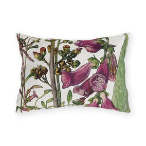 Wild Flowers Outdoor Pillow, UV-Resistant Spun Polyester Cushion image 5