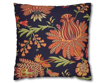 Botanische bloemen sierkussen vintage stijl kussensloop binnenkussen huisje kern kussen decoratief bankkussen klassiek bloemendecor