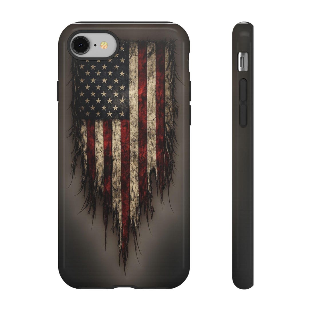 Distressed American Flag Phone Case | Tough Case - Etsy