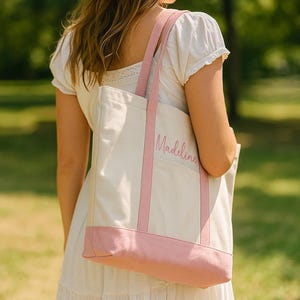 Custom Canvas Tote Bag: Personalized Bridal Party Gift