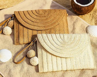 Natural Fiber Bag,Summer Handbag,Boho Tote Bag,Beach Straw Bags,Bachelorette Tote Bag,Bridal Shower Bags,Bridesmaid Proposal,Gift for Her