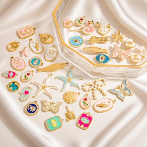 Custom 18K Gold Plated Bag Chains: Mix & Match Purse Charms
