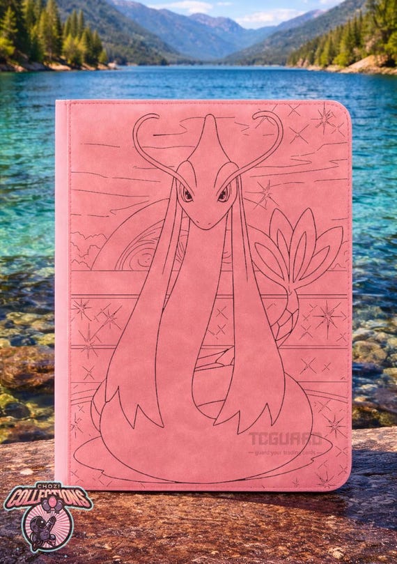 Pokémon Milotic Laser Engraved Card Binder, 9- Pocket Standard