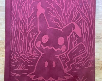 Mimikyu Pokémon Laser Engraved Card Binder, Made to Order