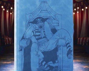 Buggy The Clown One Piece laser engraved card binder, made to order, standard size