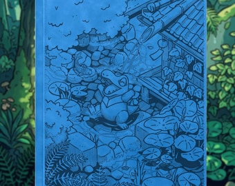 Totodile laser engraved card binder, Pokémon binder made to order