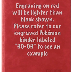Laser engraved Pokémon TCG card binder, made to order, Cubone, Pokémon Gift For Collectors, standard size image 15