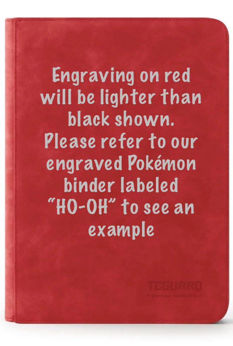 Laser engraved Pokémon TCG card binder, made to order, Cubone, Pokémon Gift For Collectors, standard size image 15