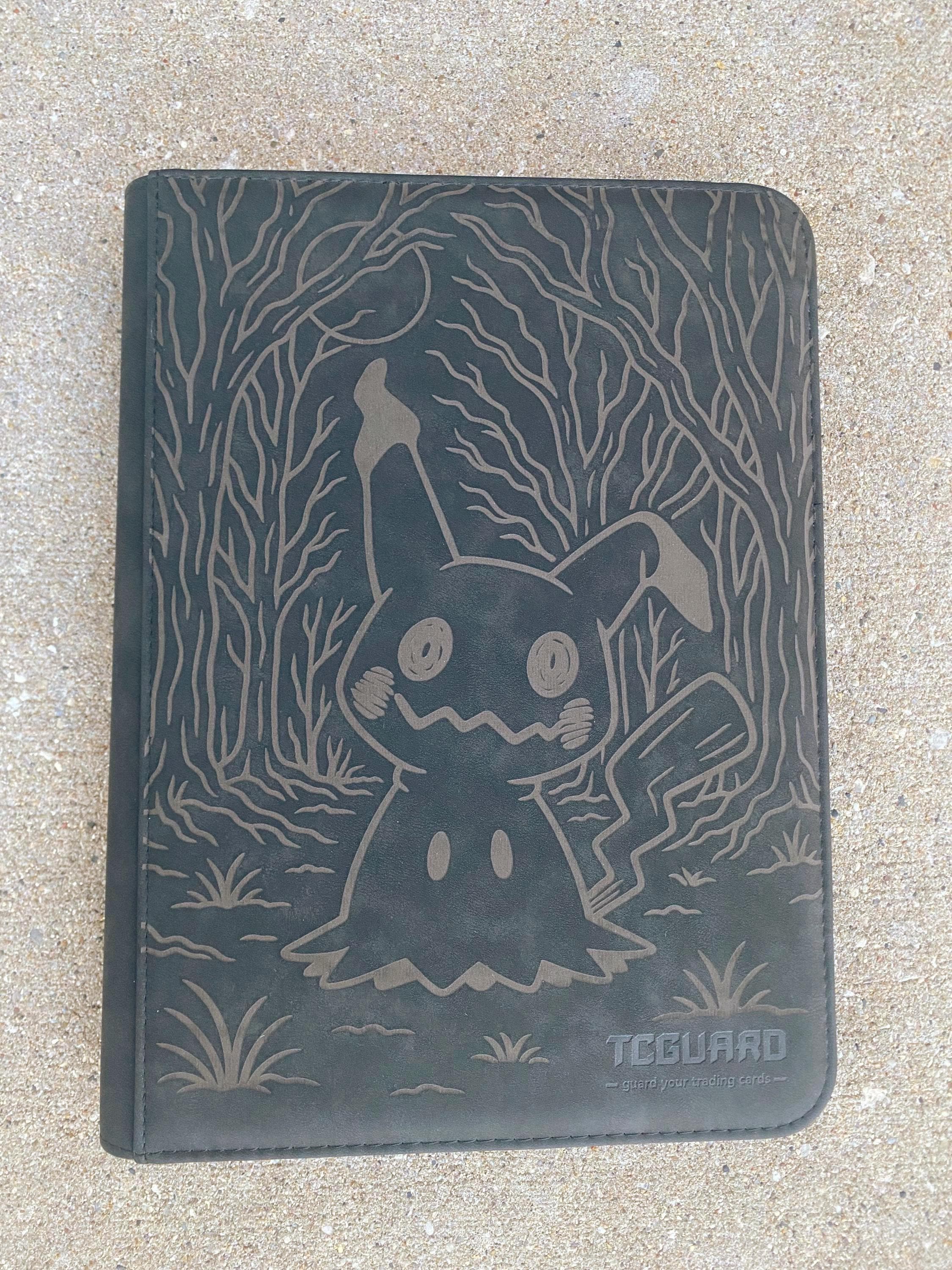 pokemon card binder mimikyu Hand Painted VaultX One of a Kind Binder The Paint Penguin Hand-Painted Pokmon Binder Featuring Mimikyu
