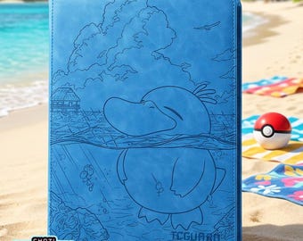 Psyduck from Ascended Heroes Pokémon 9-Pocket card binder, Ringless side loading card binder