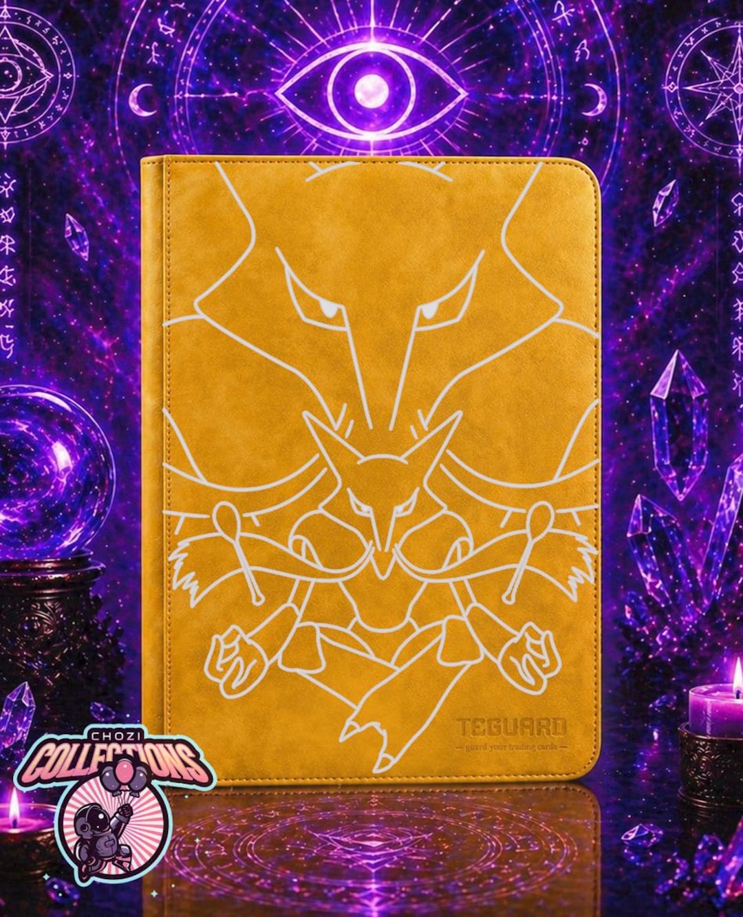 Pokémon Alakazam Laser Engraved Card Binder - Etsy