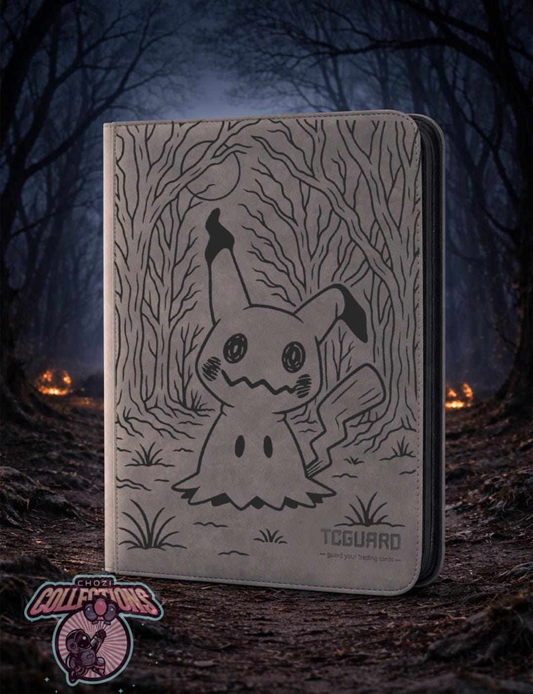 Mimikyu Pokémon Laser Engraved Card Binder, Made to Order