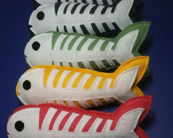 Catnip Fishbone Kicker Toy for Cats