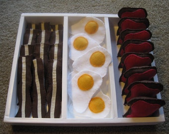 Catnip Bacon Egg and Toast Set (includes 1 of each toy)