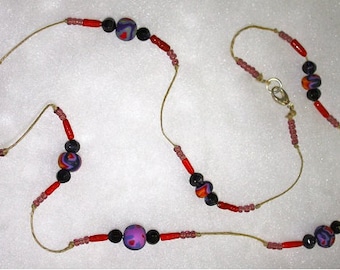 Collar de cuentas de arcilla polimérica
