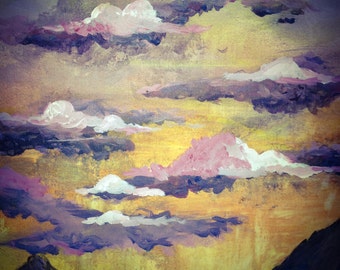 nubes al atardecer
