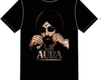 Diljit Dosanjh PNG Halftone, AURA tour