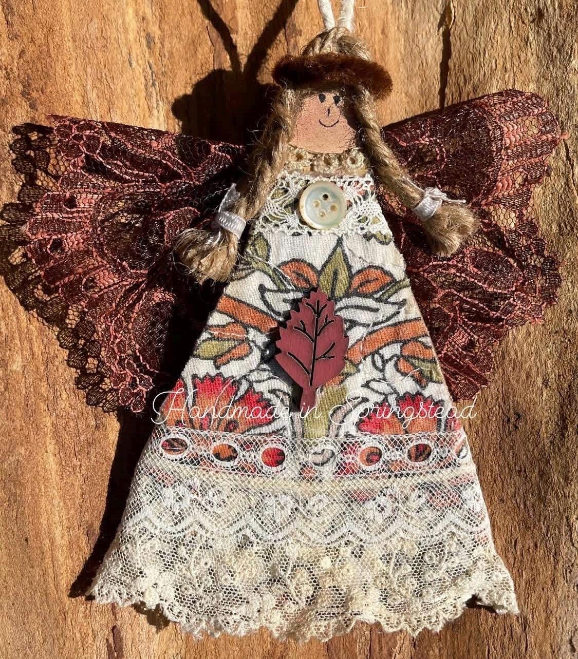 Handmade Lace Angel Ornament, Vintage Trim Decor - Etsy