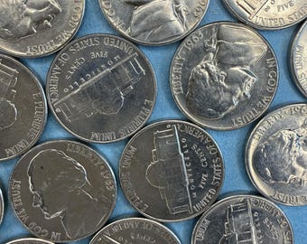 1963-D Philadelphia Nickels. Brilliant Uncirculated.