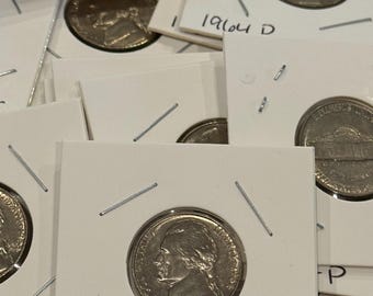 1964 Philadelphia Nickels. Brilliant Uncirculated. Lot of 4